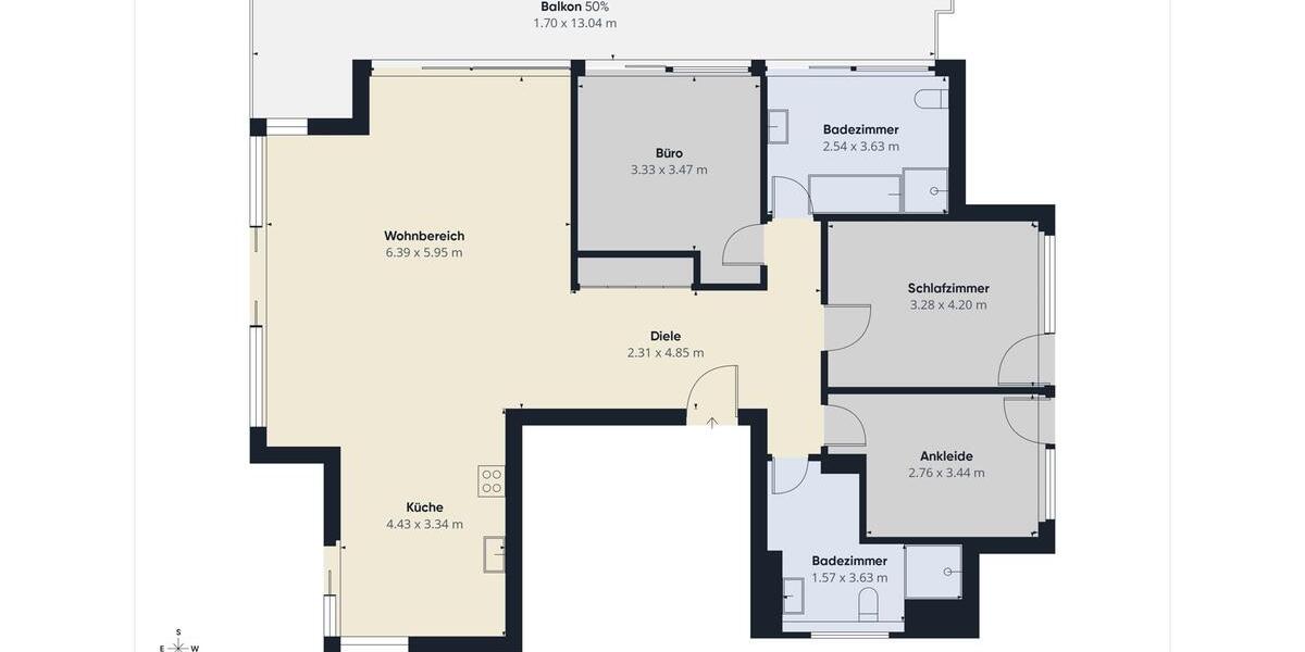 Etagenwohnung Aschaffenburg Österreicher Kolonie - 4 Zimmer, 142 m&sup2;, 2.130&euro; | Angebot:26265588