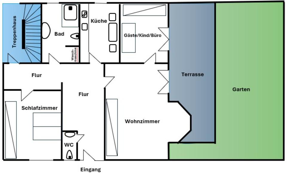 Terrassenwohnung Messel - 3 Zimmer, 125 m&sup2;, 1.500&euro; | Angebot:25831942