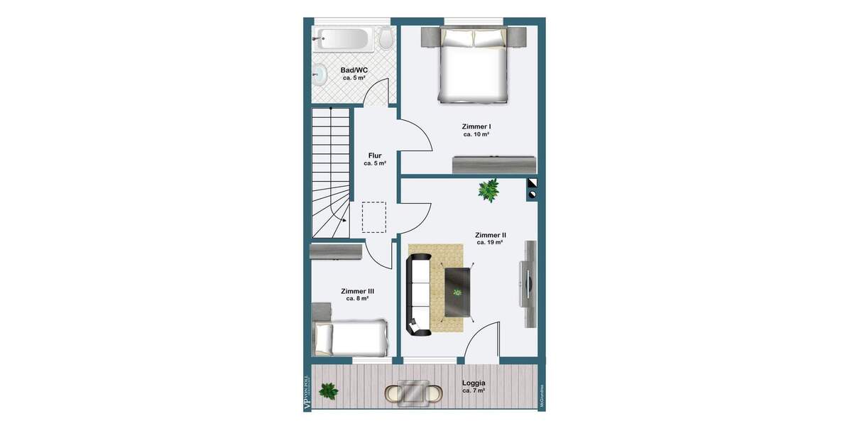 Reihenmittelhaus Frankfurt am Main Eckenheim - 6 Zimmer, 137 m&sup2;, 620.000&euro; | Angebot:25663775