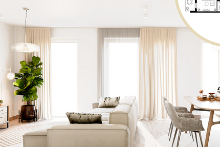 Wohnung Egelsbach - 3 Zimmer, 82 m&sup2;, 429.000&euro; | Angebot:23668949