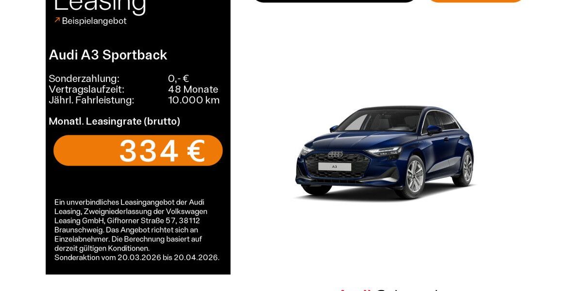Audi A3 7.646 km 38.649 &euro; Bad Nauheim 61231