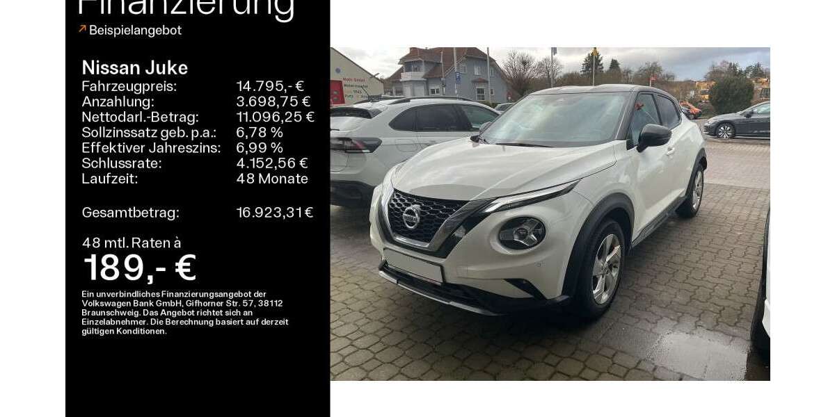 Nissan Juke 69.100 km 14.795 &euro; Buedingen 63654