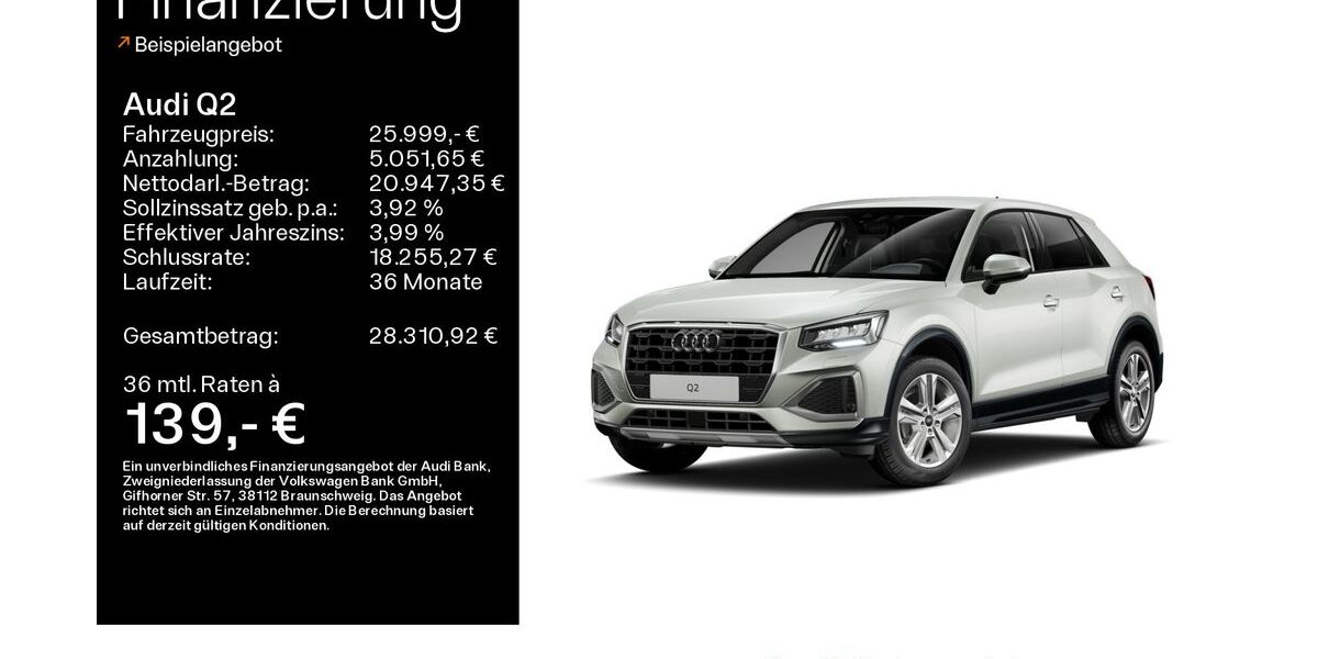 Audi Q2 6.200 km 25.999 &euro; Mühlheim 63165