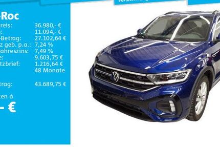 VW T-Roc 1.601 km 36.980 &euro; Hanau 63452