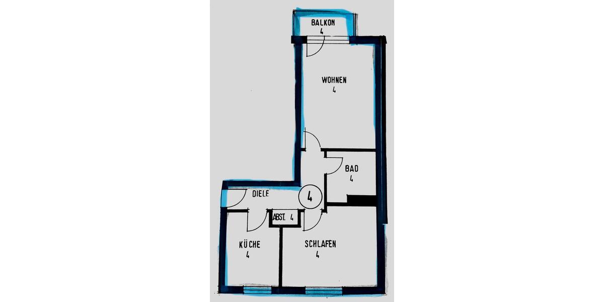 Hochparterre Mainaschaff - 1 Zimmer, 55 m&sup2;, 185.000&euro; | Angebot:25973510