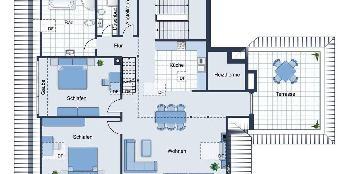 Etagenwohnung Frankfurt am Main Ostend - 2 Zimmer, 134 m&sup2;, 799.000&euro; | Angebot:25704457