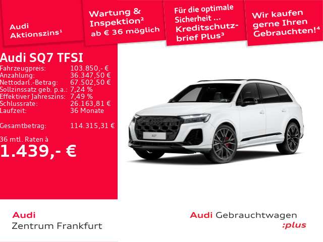 Audi SQ7 14.695 km 103.850 &euro; Frankfurt am Main 60314
