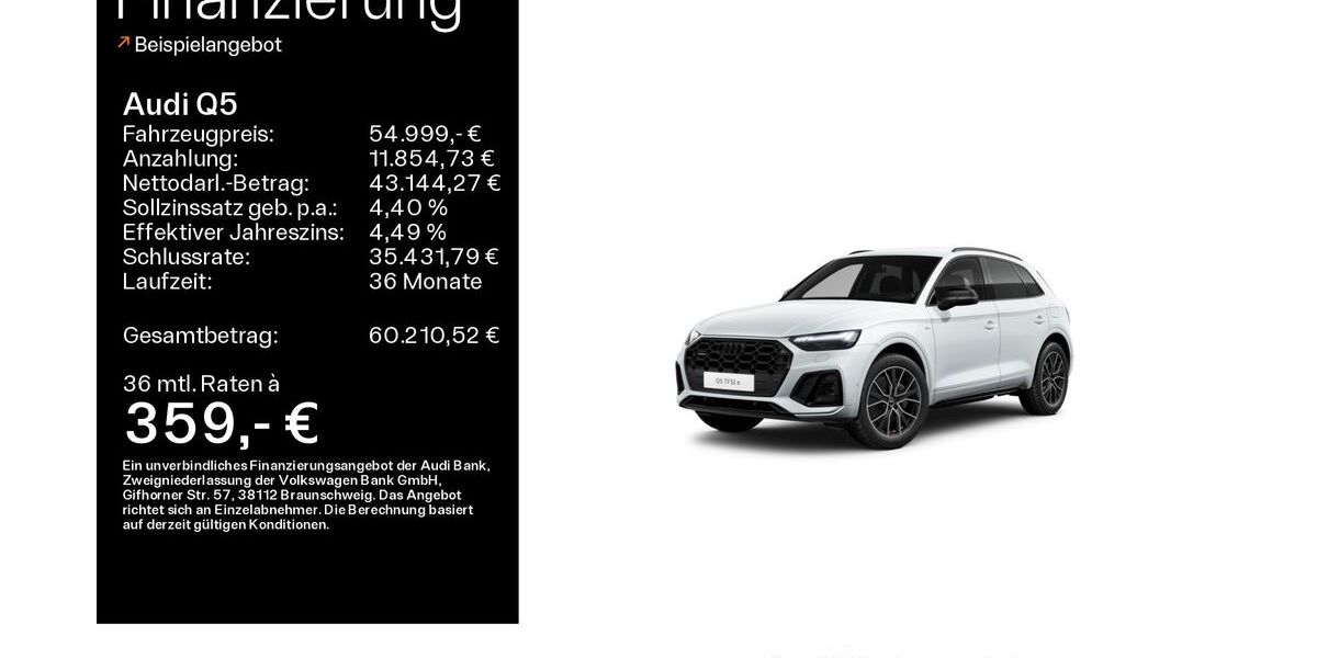 Audi Q5 22.700 km 53.499 &euro; Linsengericht 63589