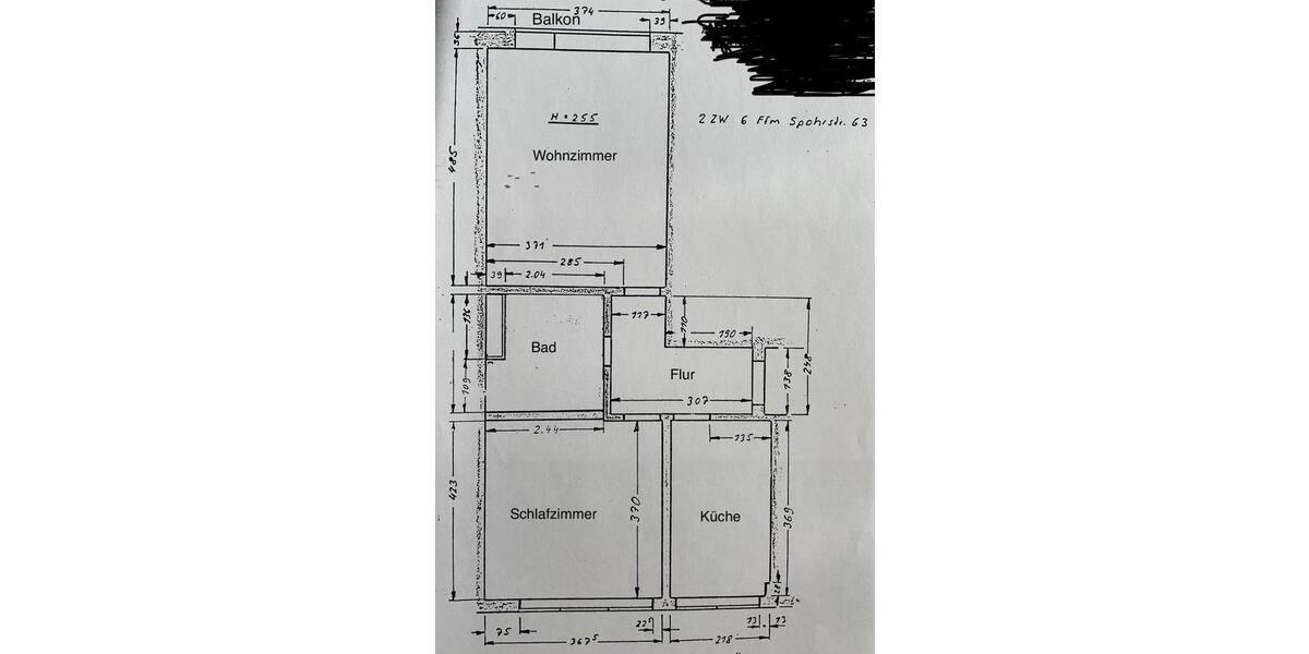 Etagenwohnung Frankfurt am Main Nordend West - 2 Zimmer, 53 m&sup2;, 355.000&euro; | Angebot:26957216