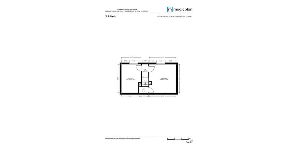 Doppelhaushälfte Neu-Isenburg Isenburg - 4 Zimmer, 63 m&sup2;, 434.900&euro; | Angebot:25822227