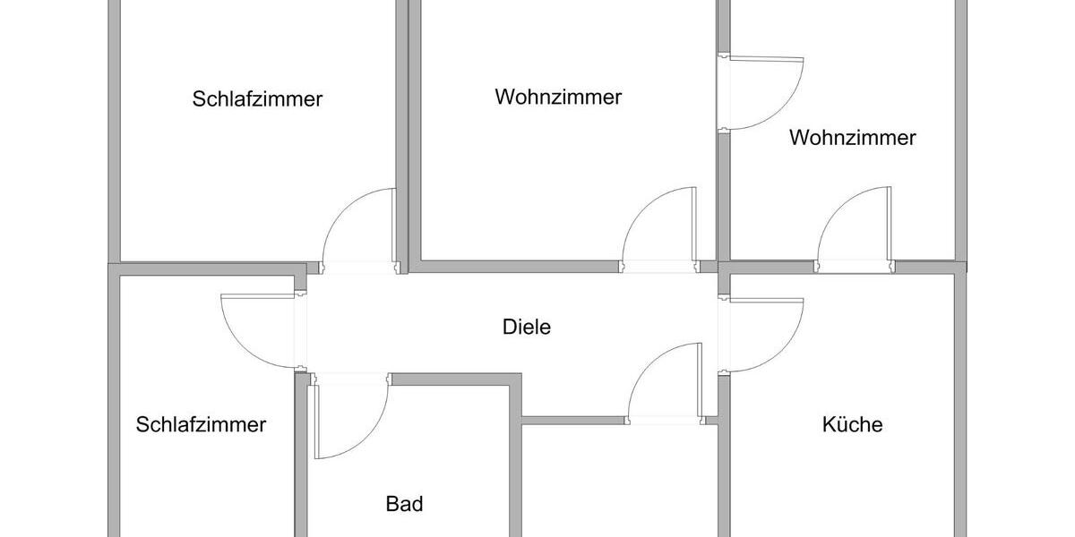 Etagenwohnung Frankfurt am Main Nord-Ost - 4 Zimmer, 80 m&sup2;, 1.250&euro; | Angebot:25956845