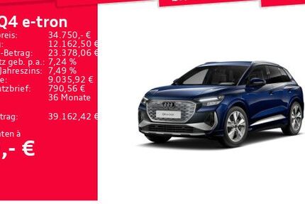 Audi Q4 e-tron 31.461 km 34.750 &euro; Frankfurt am Main 60314