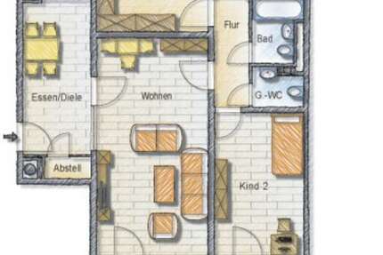 Wohnung Frankfurt am Main Oberrad - 4 Zimmer, 104 m&sup2;, 349.900&euro; | Angebot:25276600