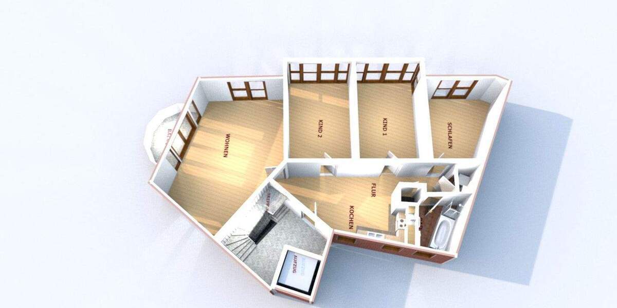 Etagenwohnung Offenbach am Main - 4 Zimmer, 127 m&sup2;, 548.000&euro; | Angebot:25716252