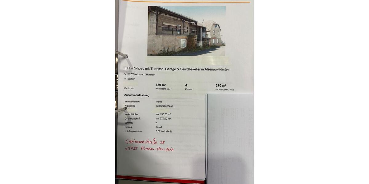 Einfamilienhaus Alzenau - 4 Zimmer, 130 m&sup2;, 149.500&euro; | Angebot:25232597