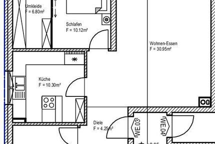 Wohnung Offenbach am Main Bieber - 3 Zimmer, 90 m&sup2;, 1.250&euro; | Angebot:25988963