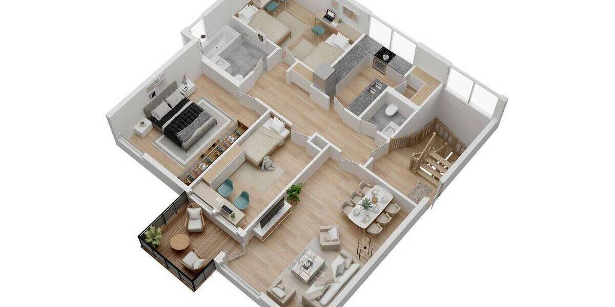 Etagenwohnung Obertshausen - 4 Zimmer, 87 m&sup2;, 279.000&euro; | Angebot:26583645