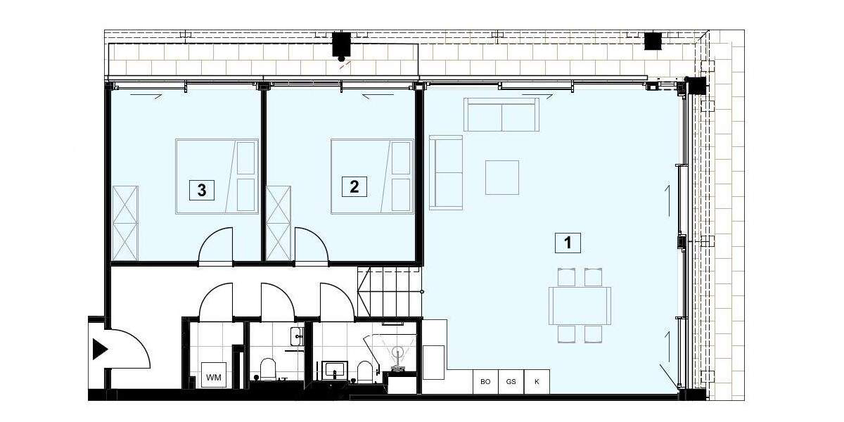 Terrassenwohnung Frankfurt am Main Schwanheim - 3 Zimmer, 103 m&sup2;, 1.900&euro; | Angebot:25672137