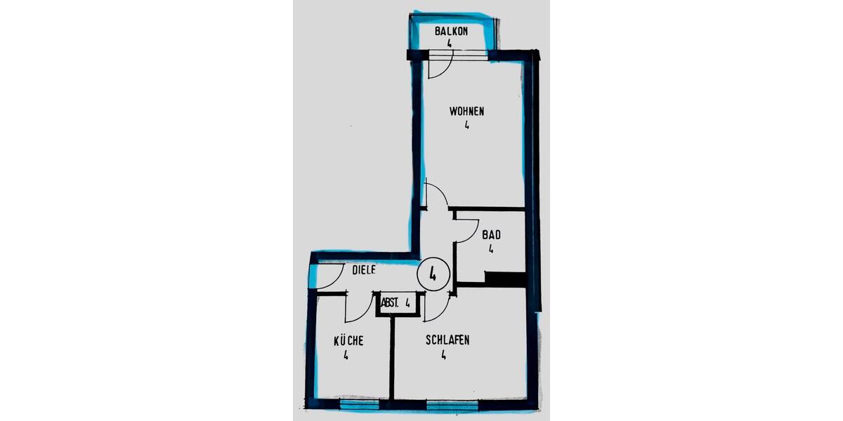 Hochparterre Mainaschaff - 2 Zimmer, 55 m&sup2;, 180.000&euro; | Angebot:26914455