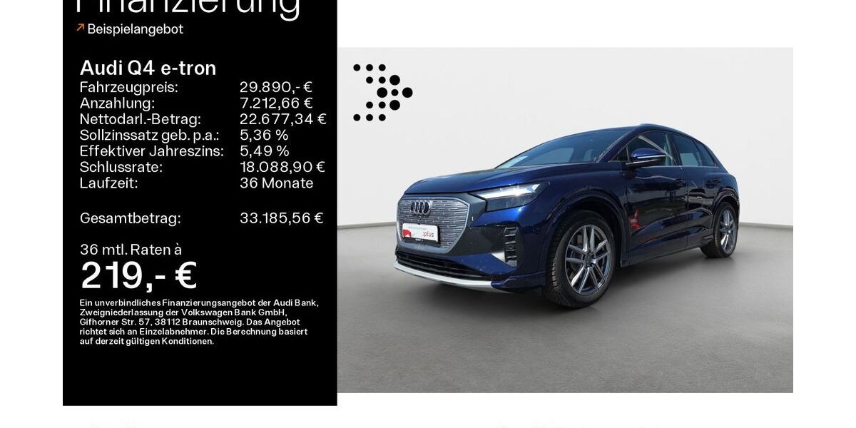 Audi Q4 e-tron 77.443 km 29.890 &euro; Oberursel 61440