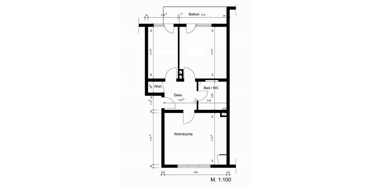 Etagenwohnung Oberursel (Taunus) - 2.5 Zimmer, 58 m&sup2;, 239.000&euro; | Angebot:26662243