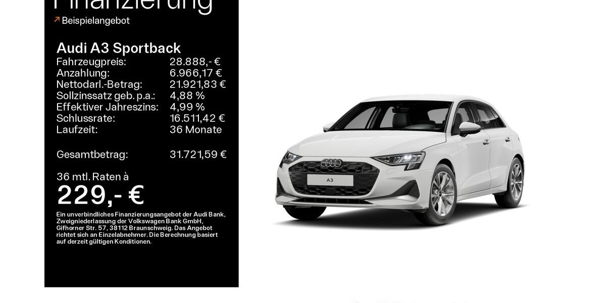 Audi A3 22.400 km 28.488 &euro; Mühlheim 63165