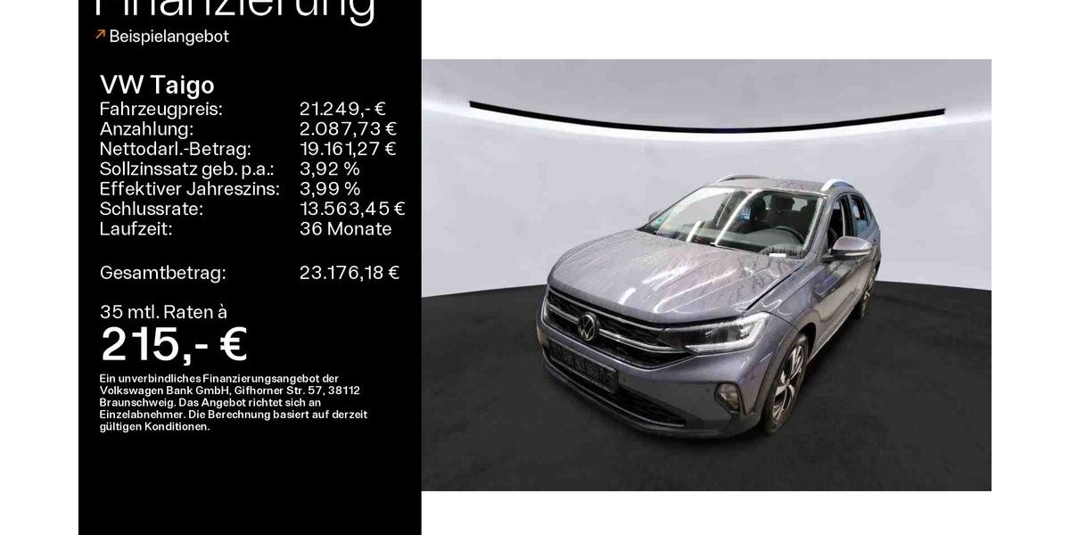 VW Taigo 22.800 km 21.249 &euro; Linsengericht 63589