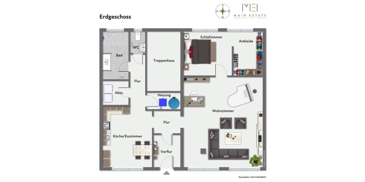 Etagenwohnung Neu-Isenburg Isenburg - 2 Zimmer, 109 m&sup2;, 1.300&euro; | Angebot:25705358