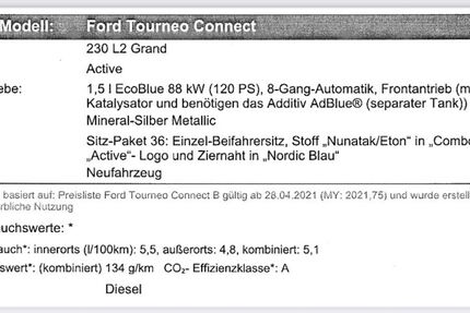 Ford Tourneo Connect 57.000 km 26.500 &euro; Oberursel 61440