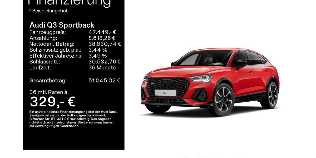 Audi Q3 4.400 km 47.249 &euro; Büdingen-Düdelsheim 63654