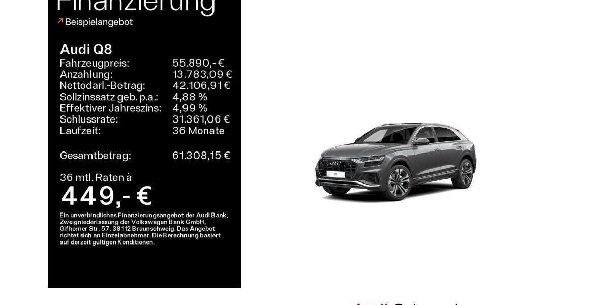 Audi Q8 70.818 km 55.890 &euro; Bad Nauheim 61231