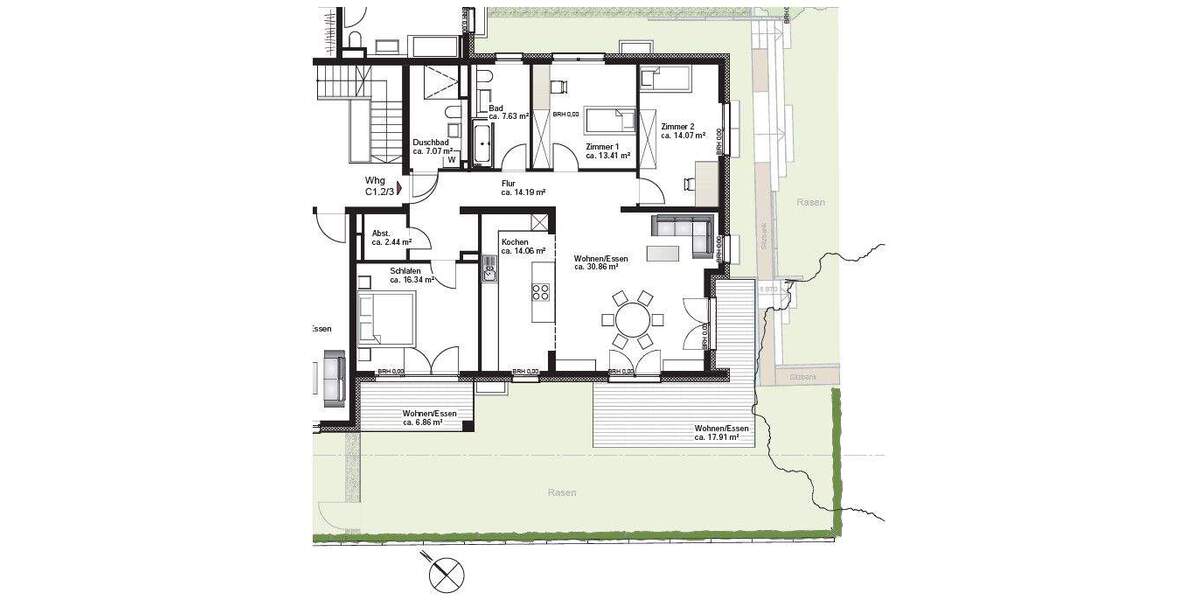 Etagenwohnung Frankfurt am Main Eschersheim - 4 Zimmer, 133 m&sup2;, 1.100.000&euro; | Angebot:25727359