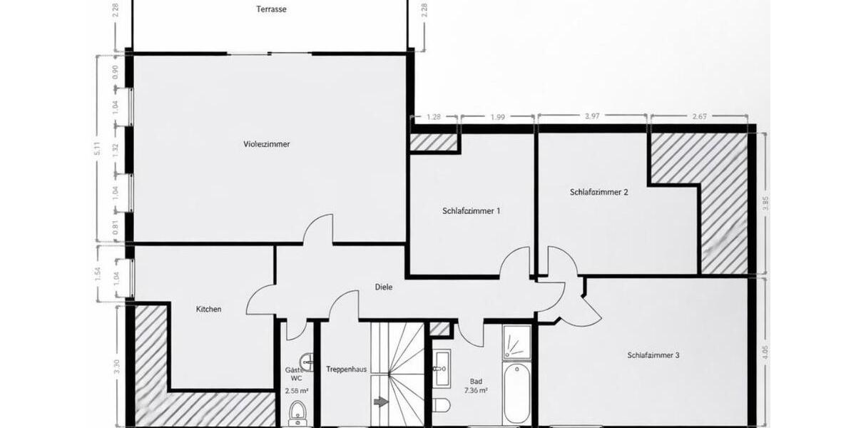 Dachgeschoßwohnung Bad Vilbel - 4 Zimmer, 115 m&sup2;, 1.800&euro; | Angebot:26018255