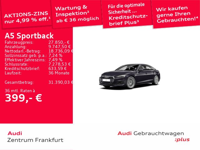 Audi A5 55.644 km 27.850 &euro; Frankfurt am Main 60314