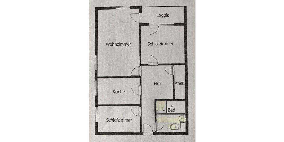 Etagenwohnung Mainaschaff - 3 Zimmer, 78 m&sup2;, 255.000&euro; | Angebot:25161698