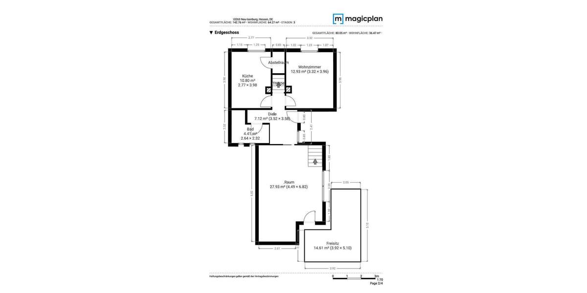 Doppelhaushälfte Neu-Isenburg Isenburg - 4 Zimmer, 63 m&sup2;, 434.900&euro; | Angebot:25822227