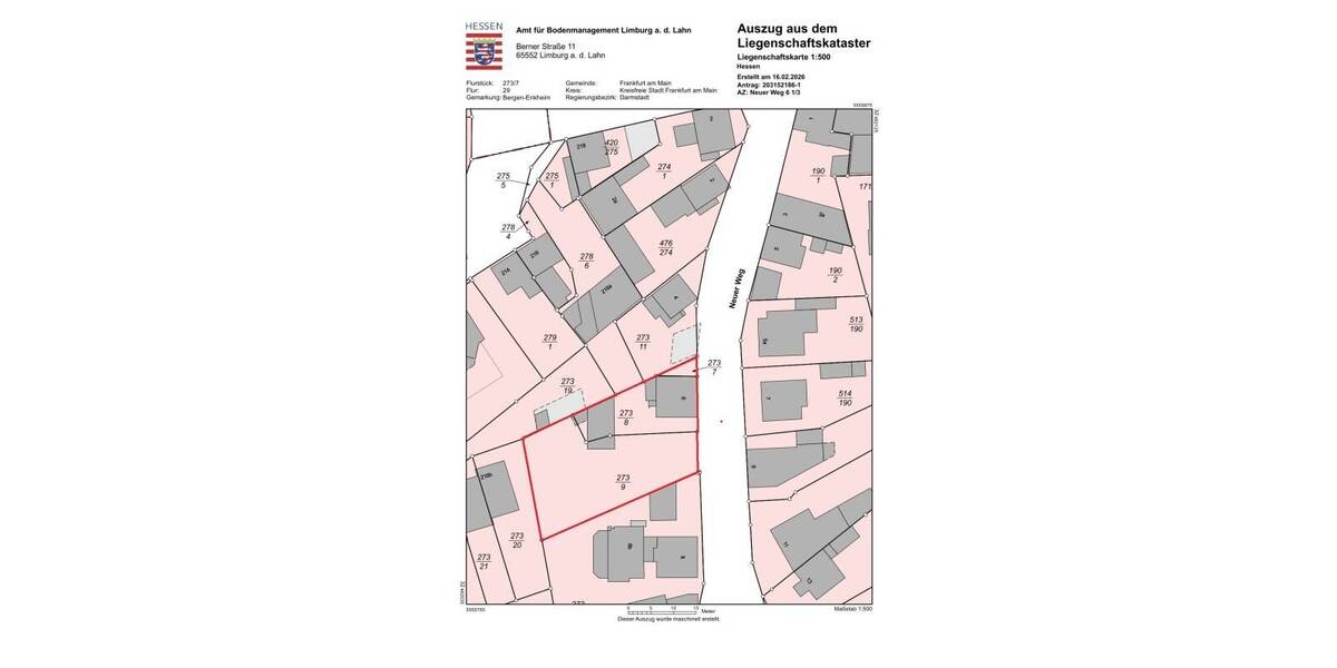 Grundstück Frankfurt am Main Bergen-Enkheim - 1.150.000&euro; | Angebot:26489083