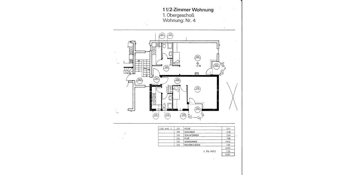 Etagenwohnung Langen (Hessen) - 1.5 Zimmer, 43 m&sup2;, 199.000&euro; | Angebot:26023190