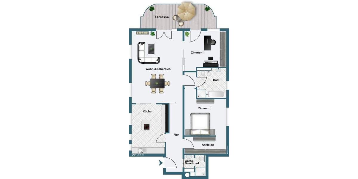 Etagenwohnung Frankfurt am Main Westend-Süd - 3 Zimmer, 118 m&sup2;, 3.350&euro; | Angebot:25769238