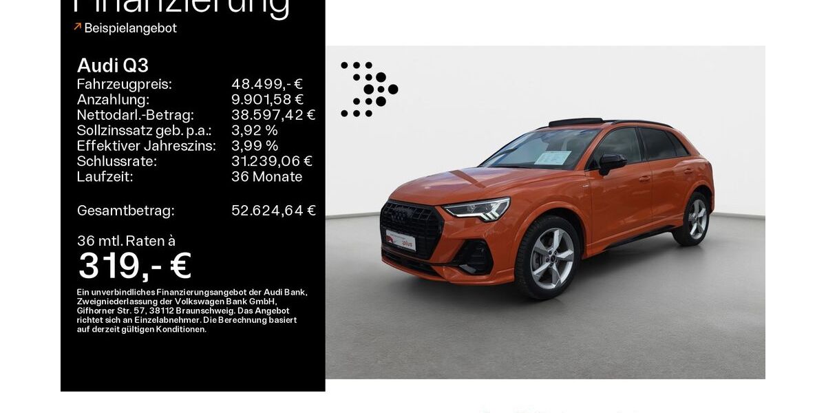 Audi Q3 10.600 km 48.499 &euro; Büdingen-Düdelsheim 63654