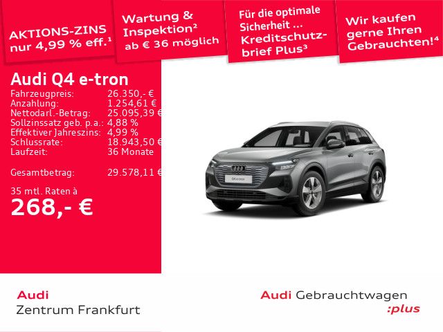 Audi Q4 e-tron 31.477 km 25.850 &euro; Frankfurt am Main 60314