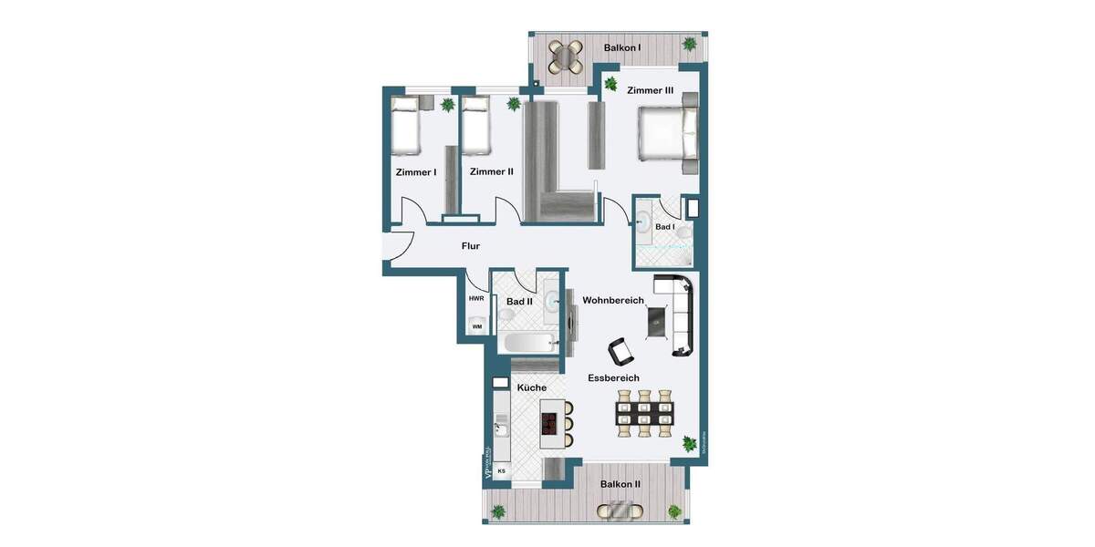 Etagenwohnung Frankfurt am Main Gallus - 4 Zimmer, 130 m&sup2;, 2.460&euro; | Angebot:25663763
