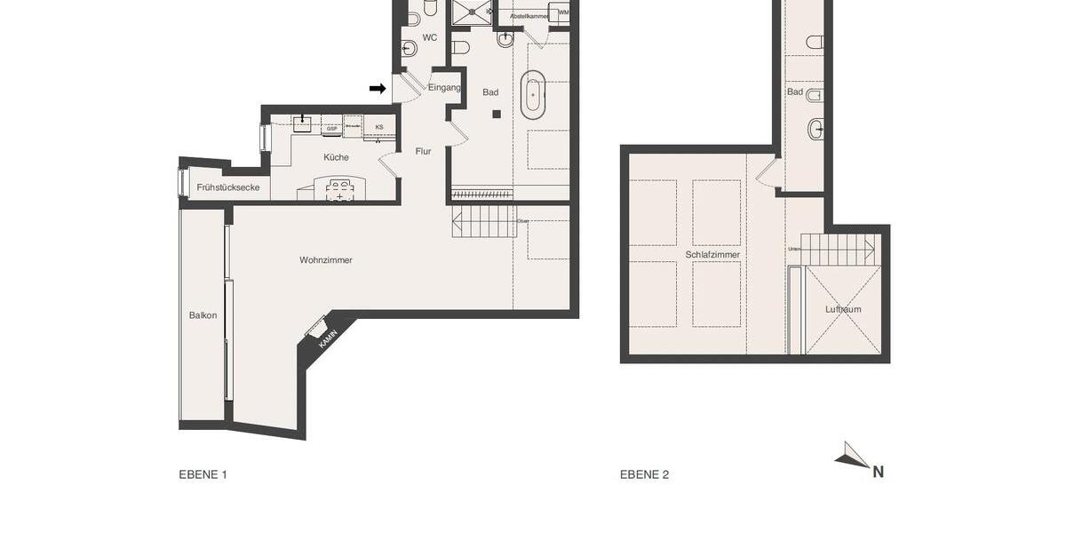 Etagenwohnung Frankfurt am Main - 2 Zimmer, 91 m&sup2;, 799.000&euro; | Angebot:26613168