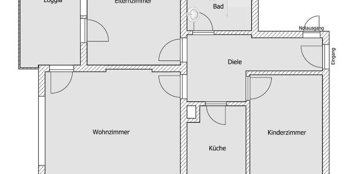 Etagenwohnung Gravenbruch Gravenbruch - 3 Zimmer, 74 m&sup2;, 247.000&euro; | Angebot:25969553