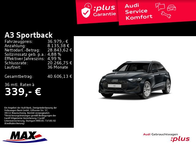 Audi A3 6.250 km 36.979 &euro; Offenbach am Main 63071
