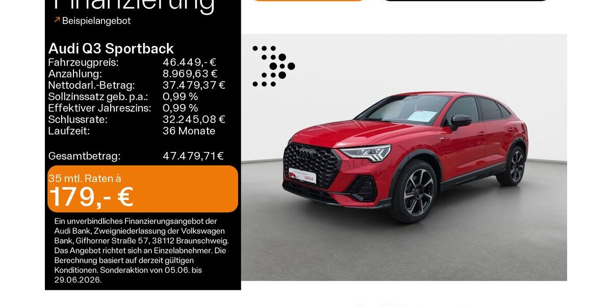 Audi Q3 4.400 km 46.449 &euro; Büdingen-Düdelsheim 63654