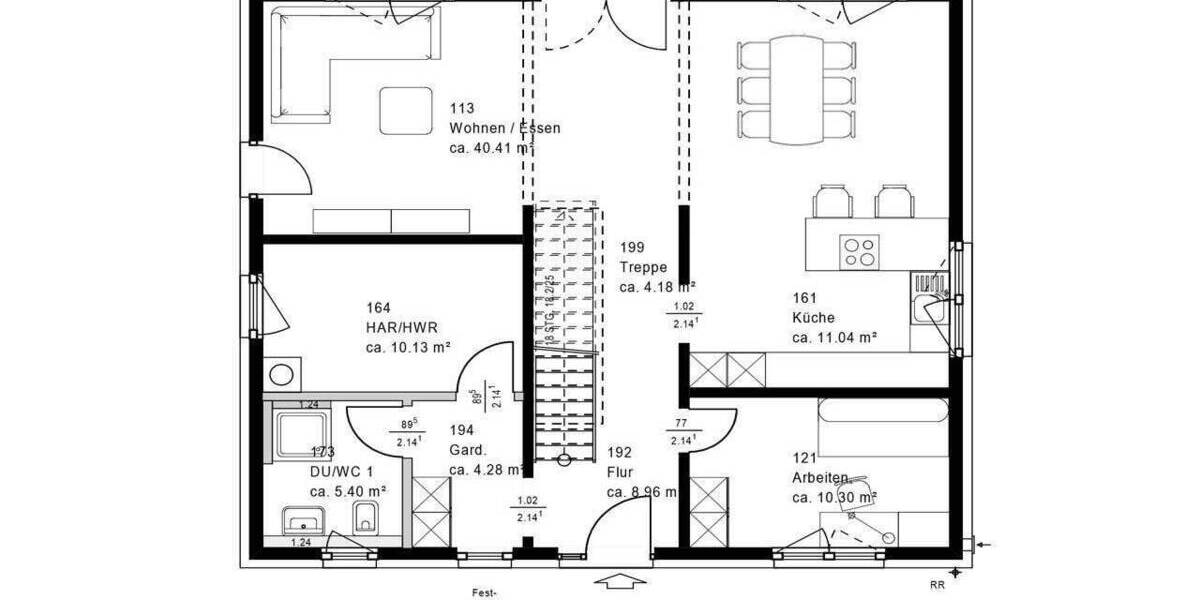 Einfamilienhaus Niddatal Kaichen - 5 Zimmer, 187 m&sup2;, 565.495&euro; | Angebot:25772088