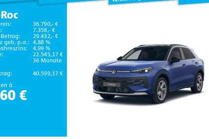 VW T-Roc 1.001 km 36.790 &euro; Frankfurt 60326