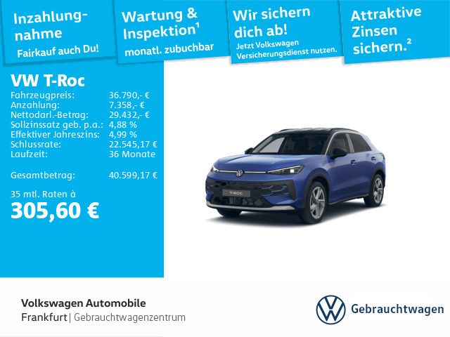 VW T-Roc 1.001 km 36.790 &euro; Frankfurt 60326