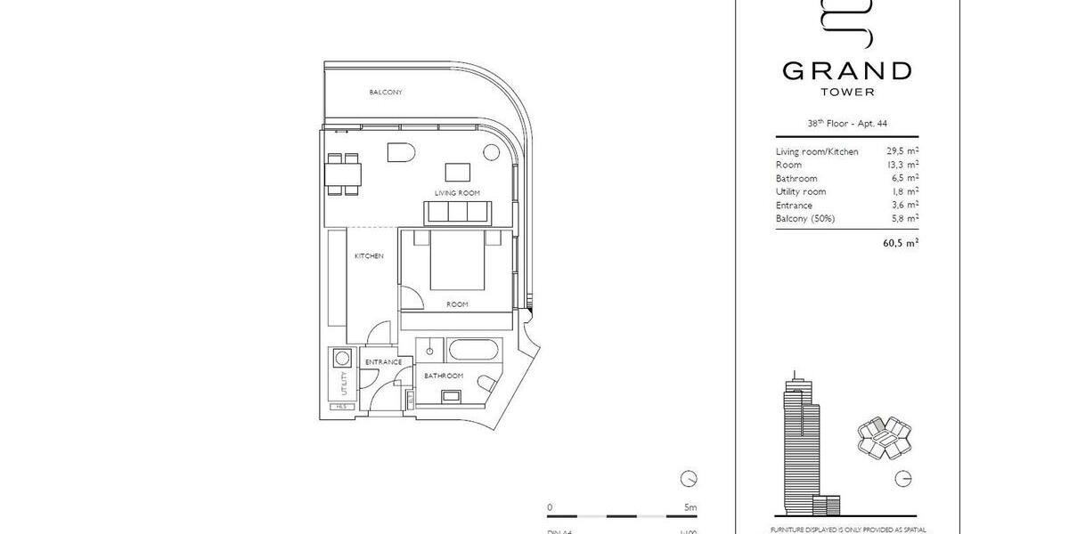 Etagenwohnung Frankfurt am Main Gutleutviertel - 2 Zimmer, 61 m&sup2;, 1.600&euro; | Angebot:25806091